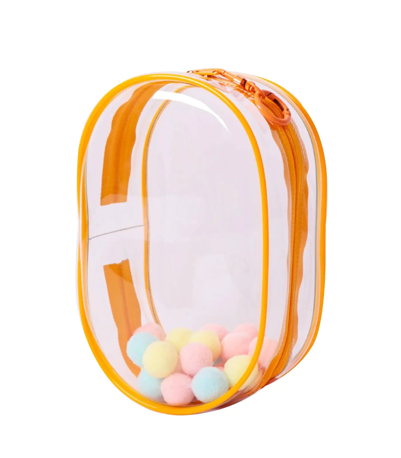 Large Clear Figure Display Bag with Keychain Blind Box Keychain Case Lipsticks Carrying Case Keychain Pouch Charms for Collectibles 6.8Inch Tall