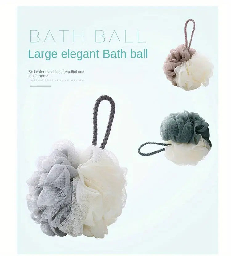 4pcs Two-Color Splicing Bath Balls for Body Care