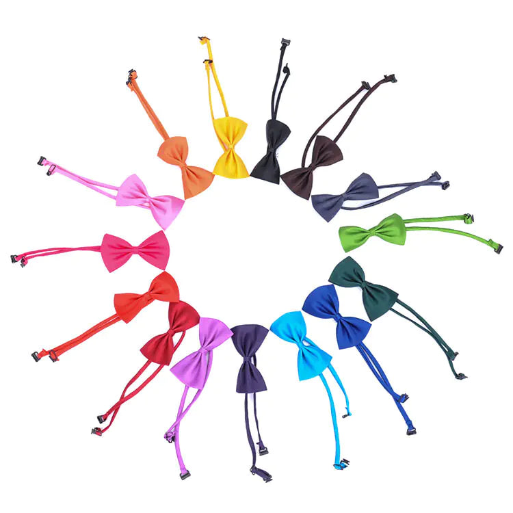 Dog Tie with Bowknot - Colorful Design