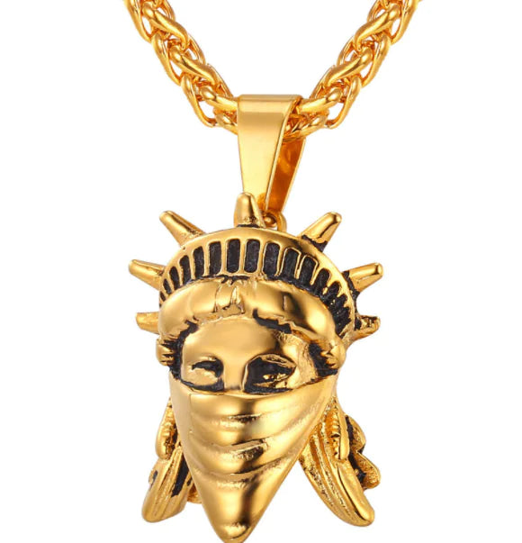 Stainless Steel Pendant - Statue of Liberty Necklace