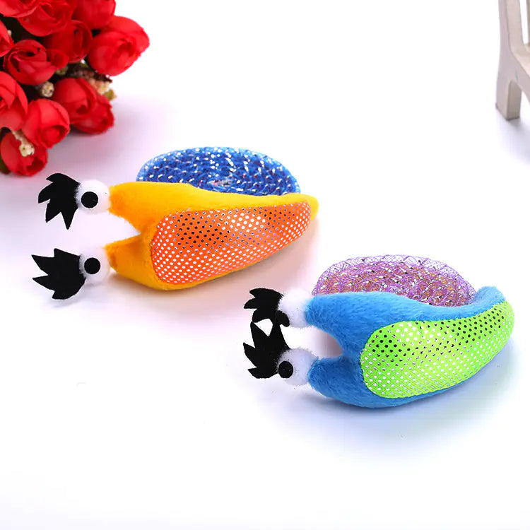 Cute Snail Cat Toy with Scratch Back, Two Colors Available