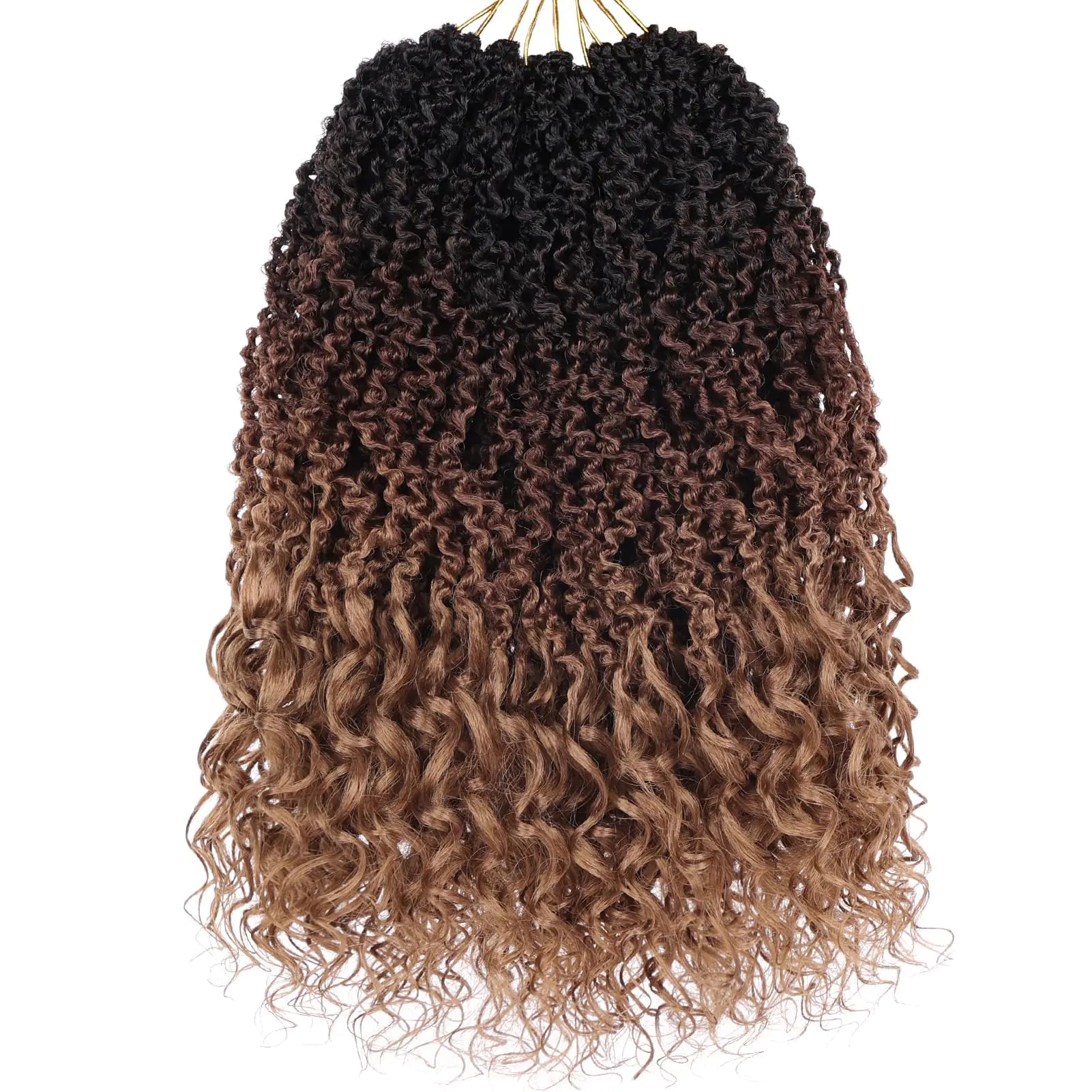Beverlee Micro Locs Crochet Hair 12 Inch soft locs with curly ends 9 Packs Boho Soft Locs Style Mini Locs Twist Hair Synthetic micro locs extensions goddess Crochet Locs For Black Women