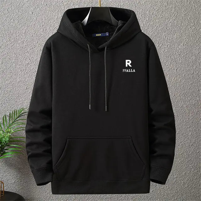Men's Plus Size Fleece Pullover Hooded Sweatshirt