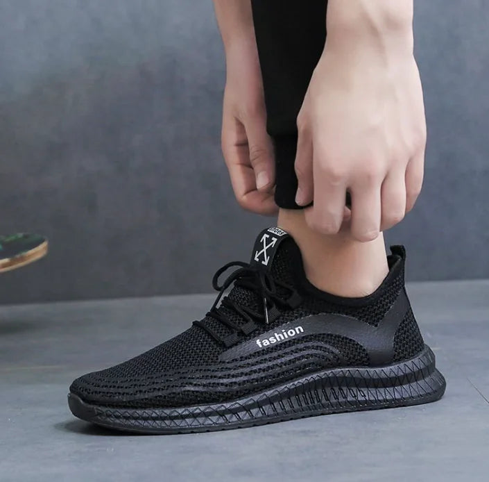 Reflective Flyknit Women's Sneakers - Korean Style Casual