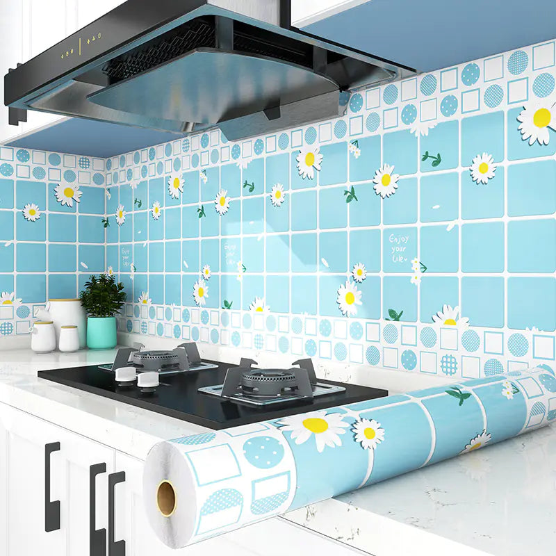 Oil-Resistant Kitchen Wall Stickers for Cabinets