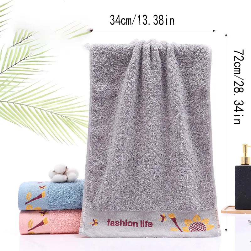 Thick Cotton Hand Towel - Super Absorbent (1pc)