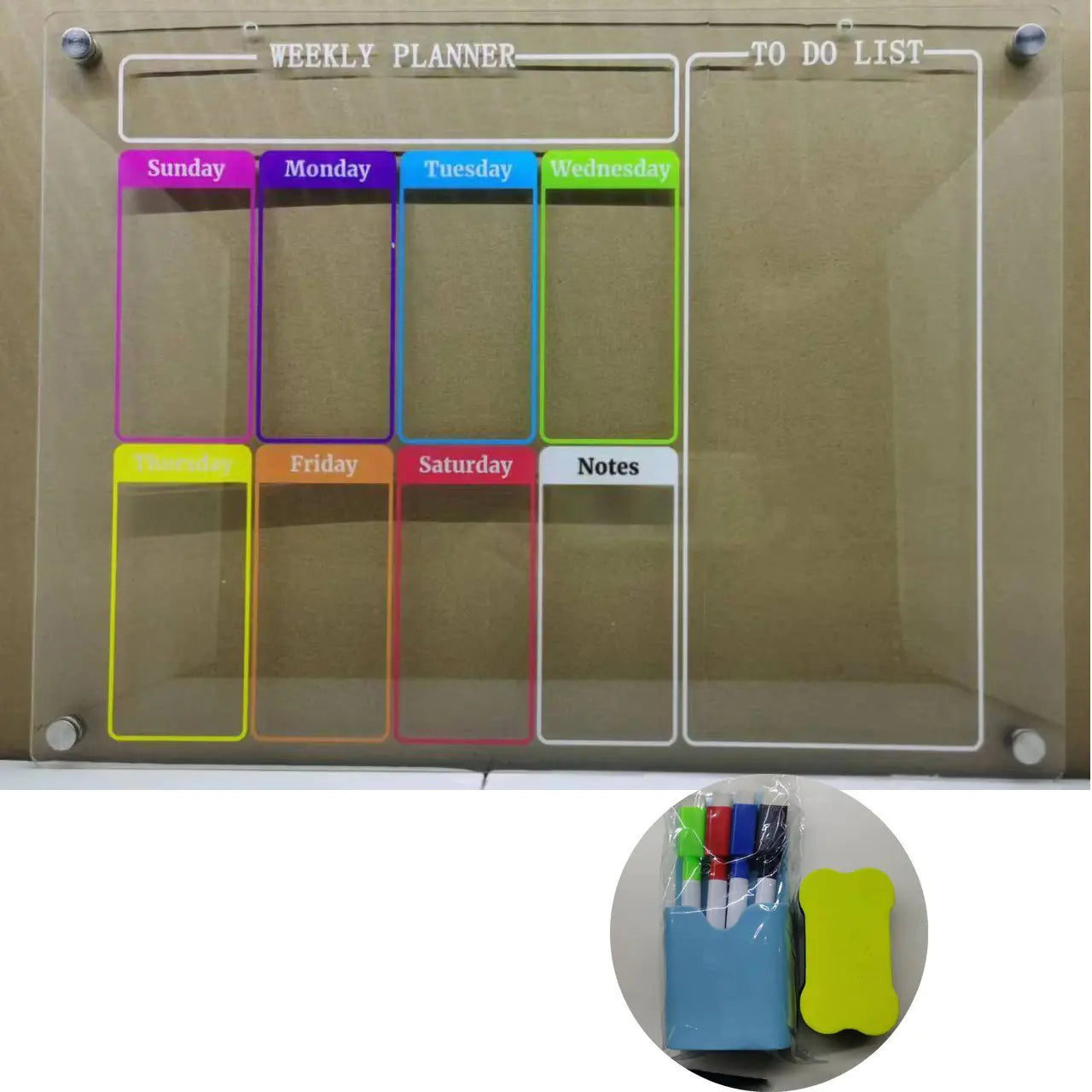 Magnetic Dry Erase Calendar for Refrigerator