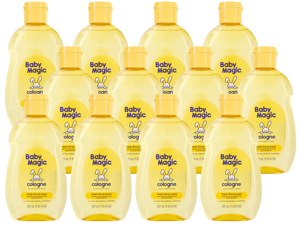 Baby Magic Cologne | 7oz (Pack of 12) | Hypoallergenic & Alcohol-Free