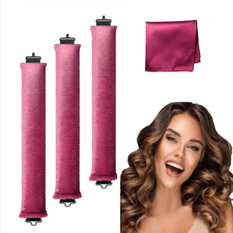 Heat-Free Rubber Hair Curler – 3 Hook Design