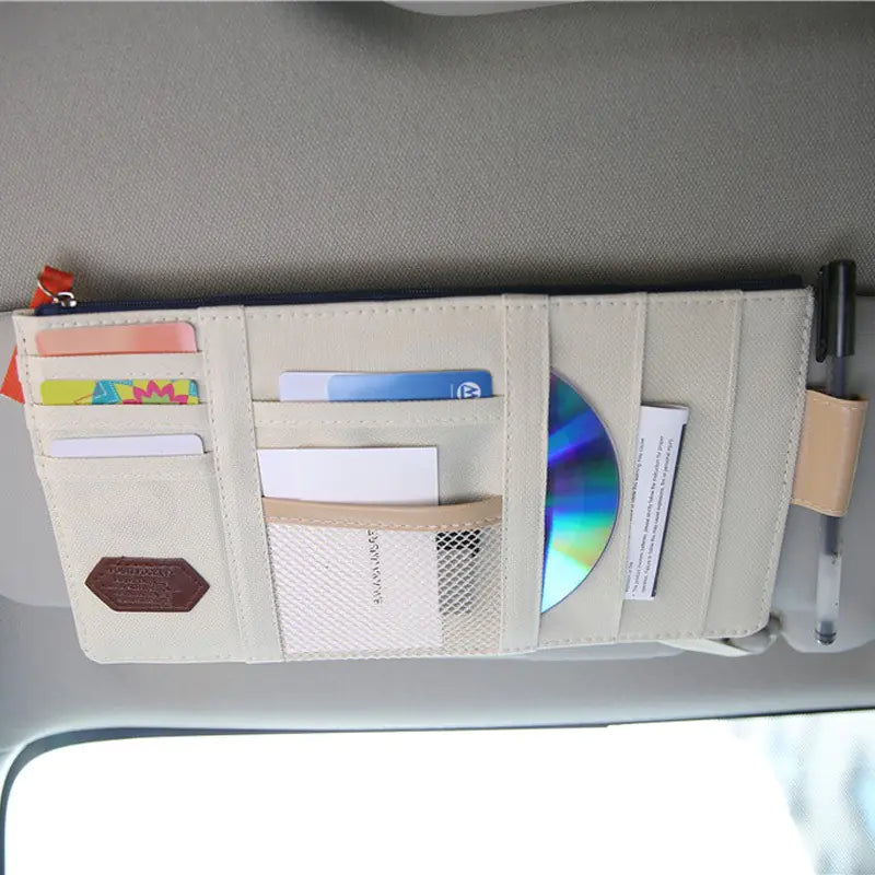 Multi-Functional Car Interior Organizer and Document Holder