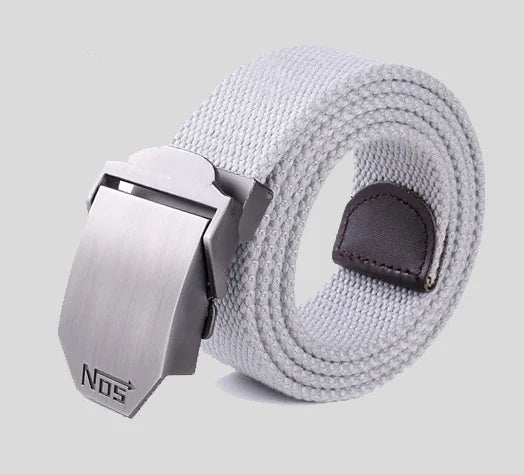 Men's Custom Thick Canvas Tactical Belt for Outdoors