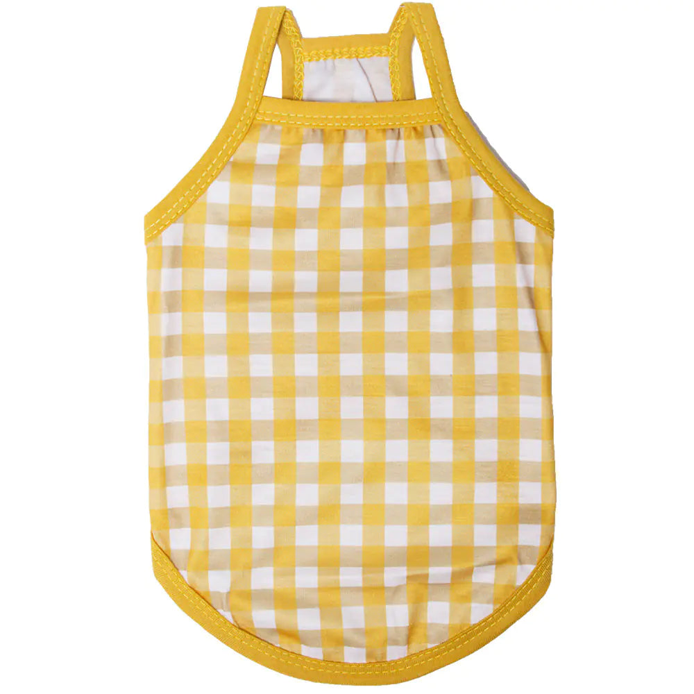 Summer Thin Plaid Camisole with Fashionable Style