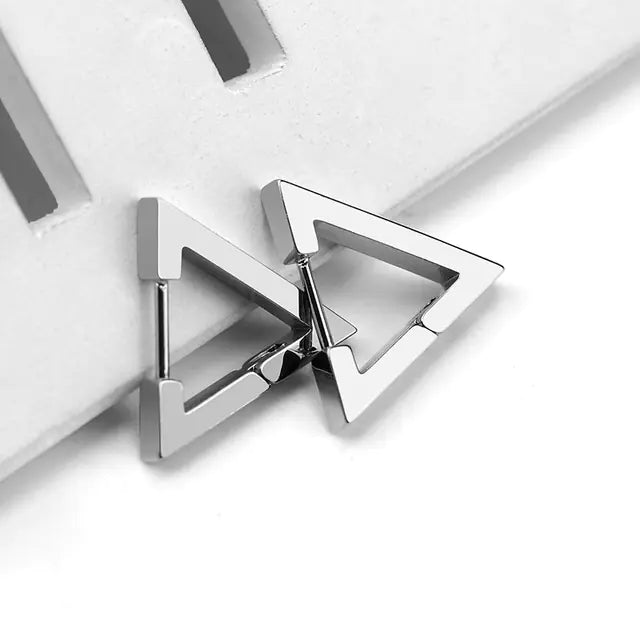 Geometric Titanium Steel Women's Earrings for Daily Wear