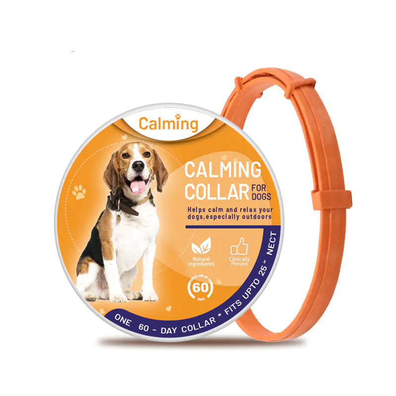 Adjustable Pet Soothing Collar for Cats and Dogs