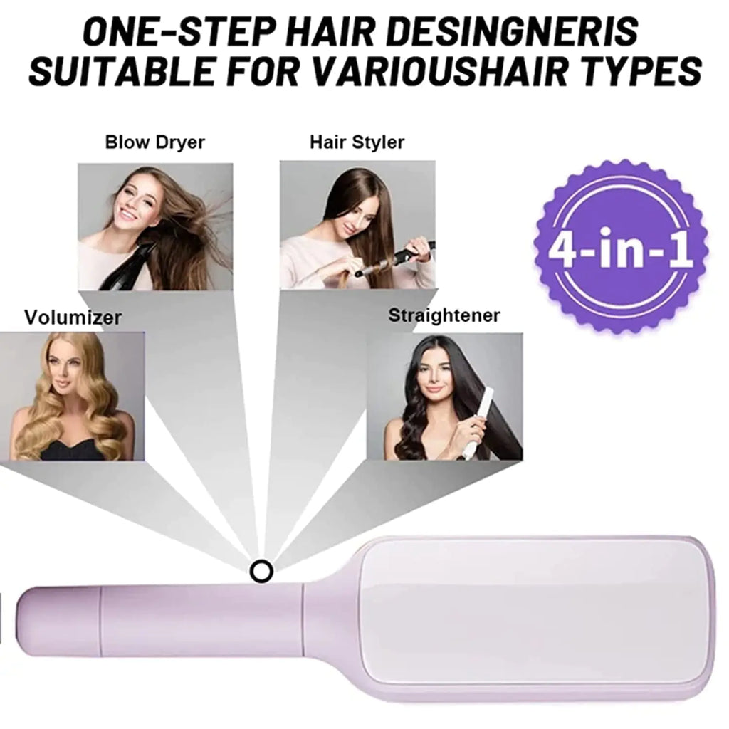 4 In 1 Self-Cleaning Hair Brush