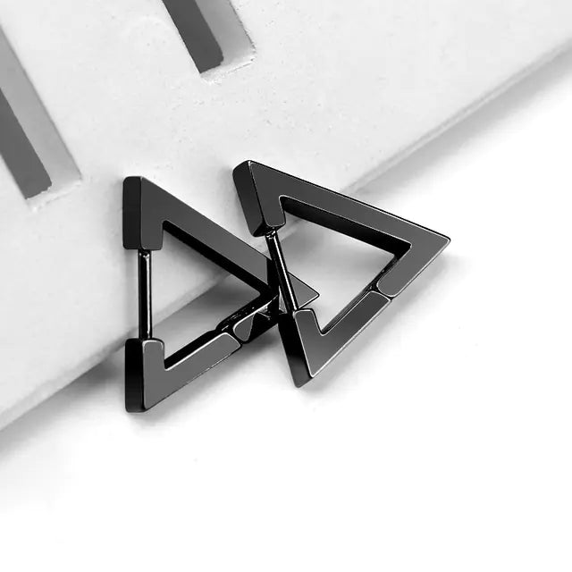 Geometric Titanium Steel Women's Earrings for Daily Wear