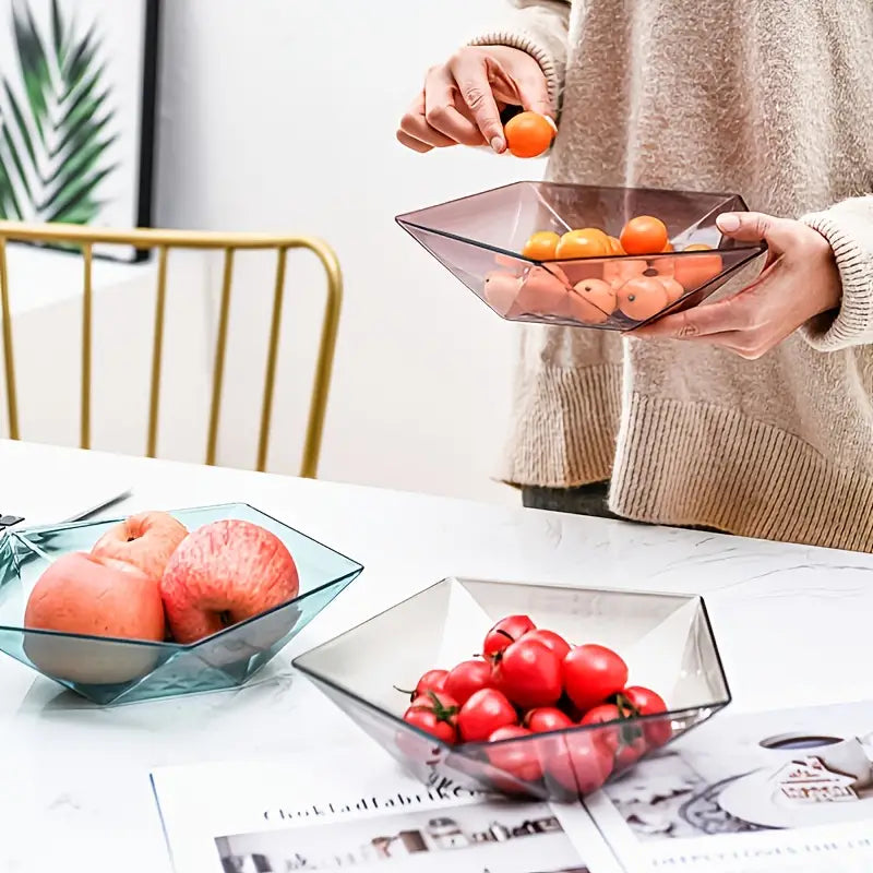 Stylish Plastic Fruit Bowl for Serving (1pc)