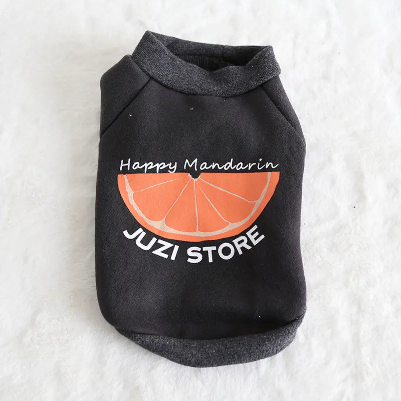 Multicolor Fruit Print Sweatshirt for Pets