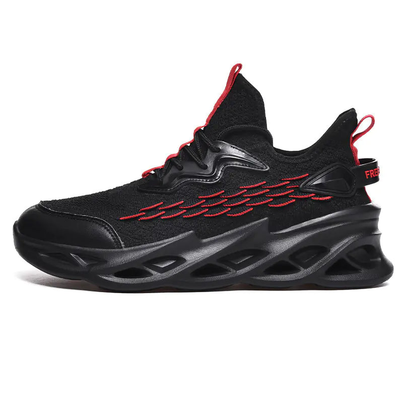 Men's Running Shoes with Flexible Knit Upper (Sizes 39-46)