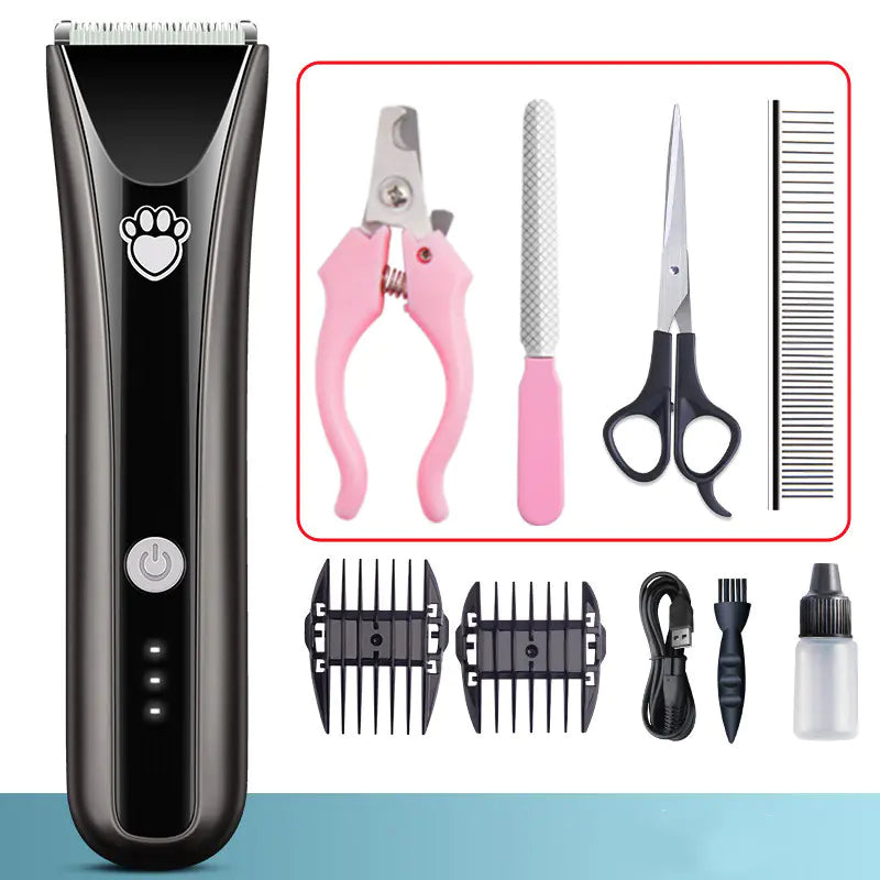 Waterproof Electric Pet Clipper with Quiet Operation