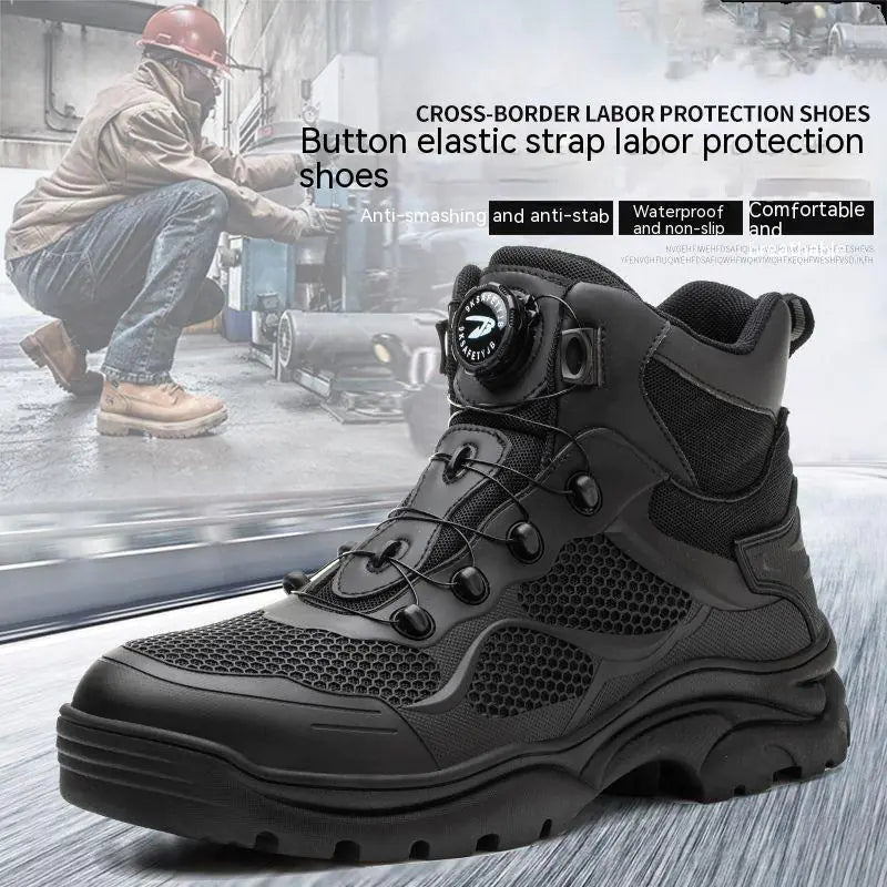 Lightweight Men's Anti-Smashing Work Shoes