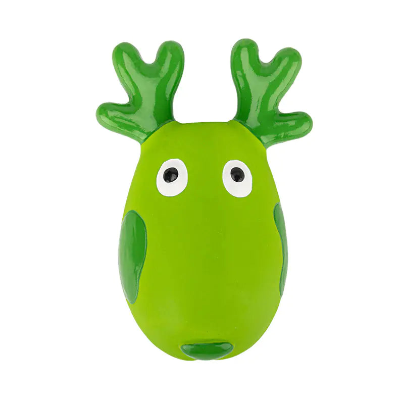 Safe Bite-Resistant Latex Deer Pet Toy with Sound