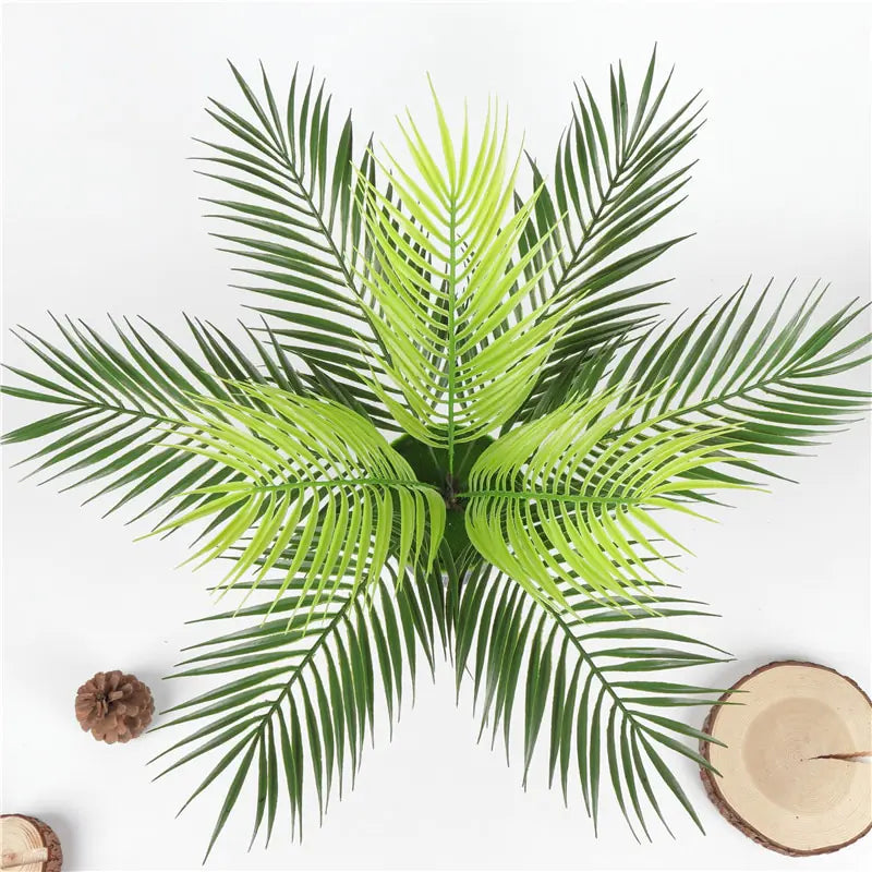 Artificial Palm Leaf Green Plant Decor