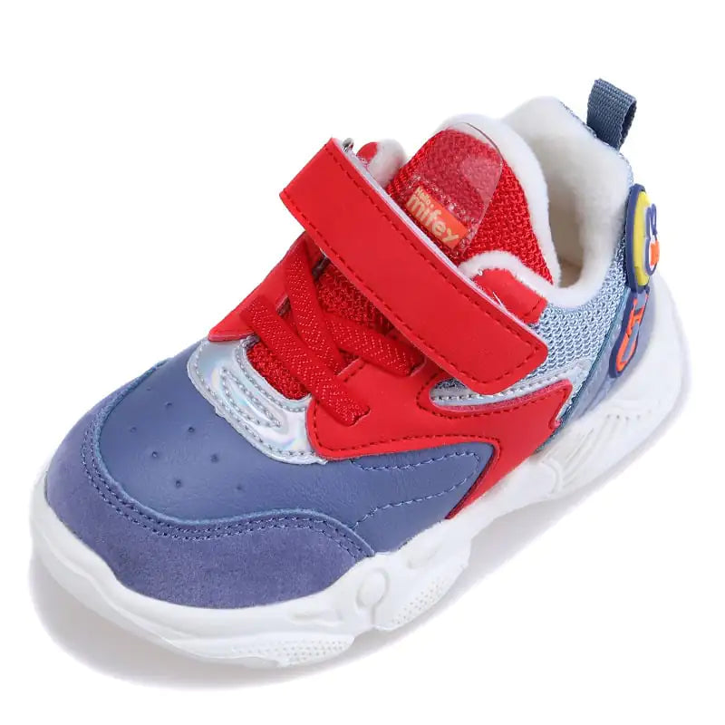 Ultra Light Solid Sole Short Pile Cotton Sneakers