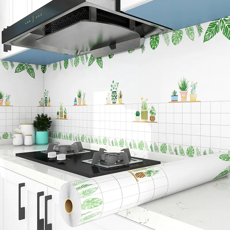 Oil-Resistant Kitchen Wall Stickers for Cabinets