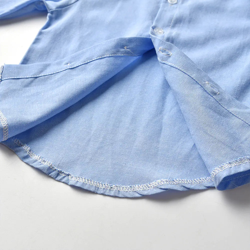 Kids' Striped Vest and Long Sleeve Shirt Suit Set