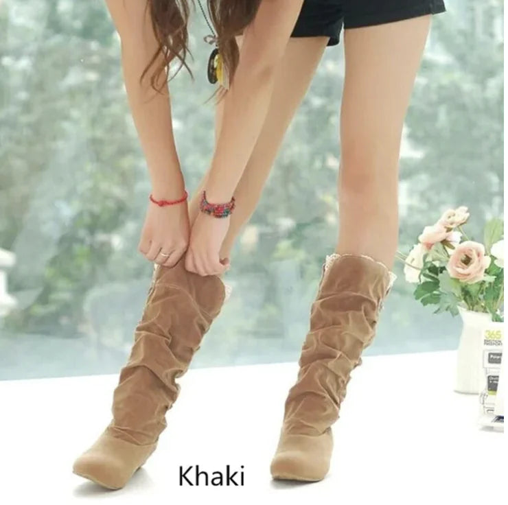 Aurora Bali Long Shaft Suede Boots (One Pair)