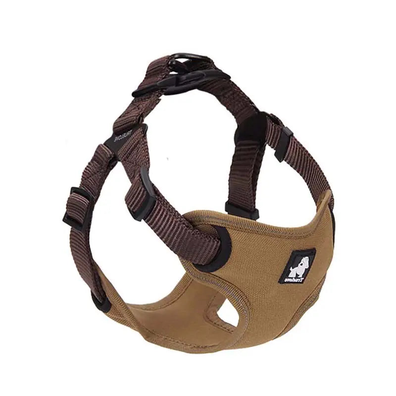 English Bulldog Harness with Leash and Collar for Dogs