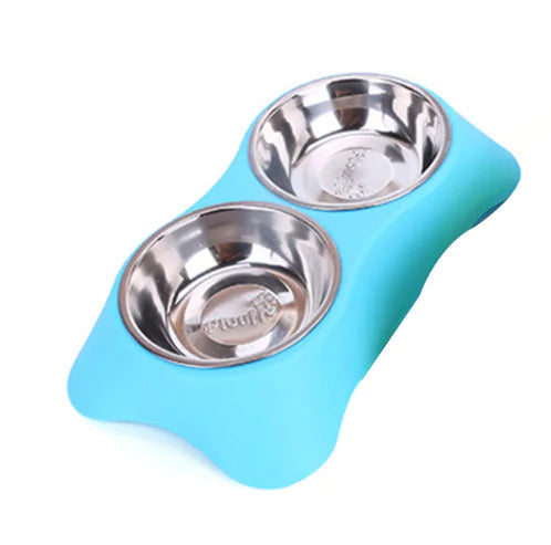 Eco-Friendly Non-Slip Silicone Pet Double Bowl