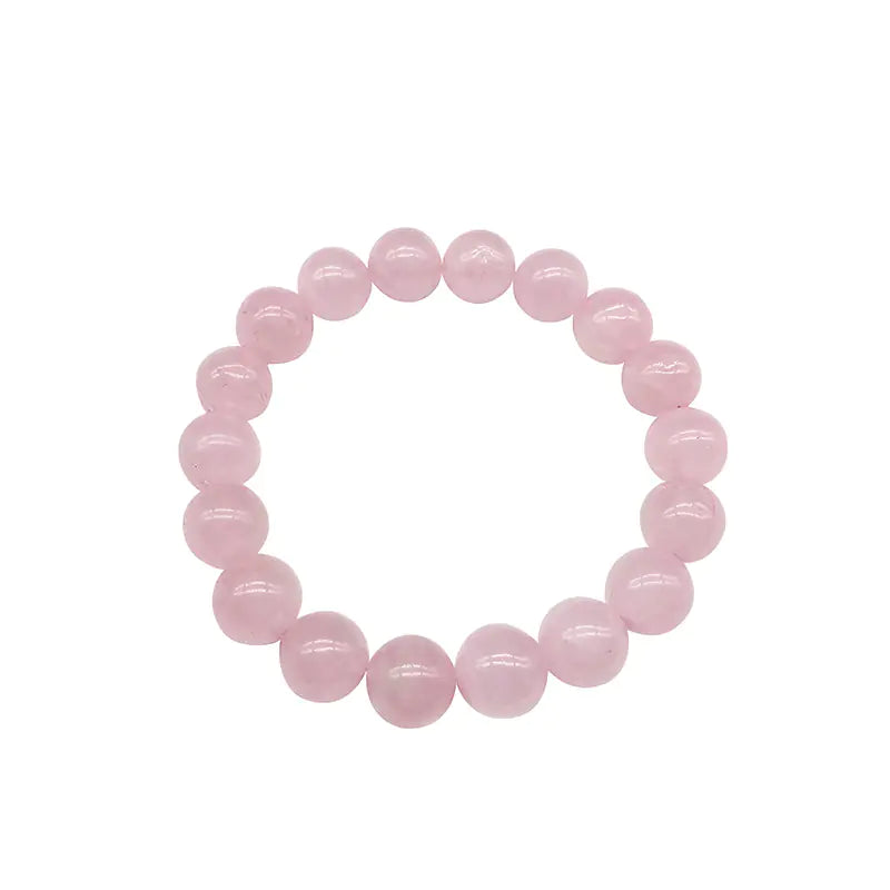 Madagascar Natural Rose Quartz Bead Bracelet