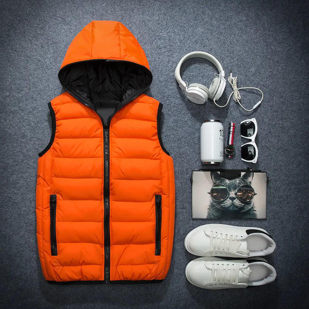 Couple's Down Cotton Vest for Fall/Winter