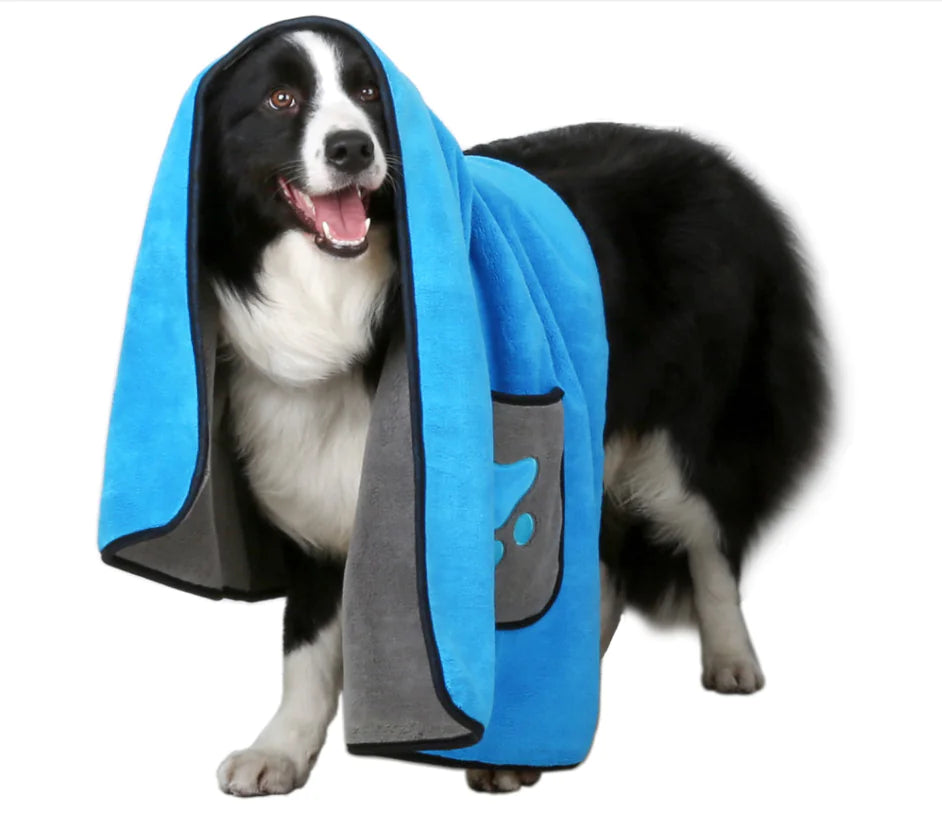 Double-Sided Microfiber Pet Towel and Bathrobe Blanket