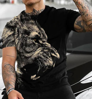 Men's Summer Round Neck Loose Short Sleeve T-shirt