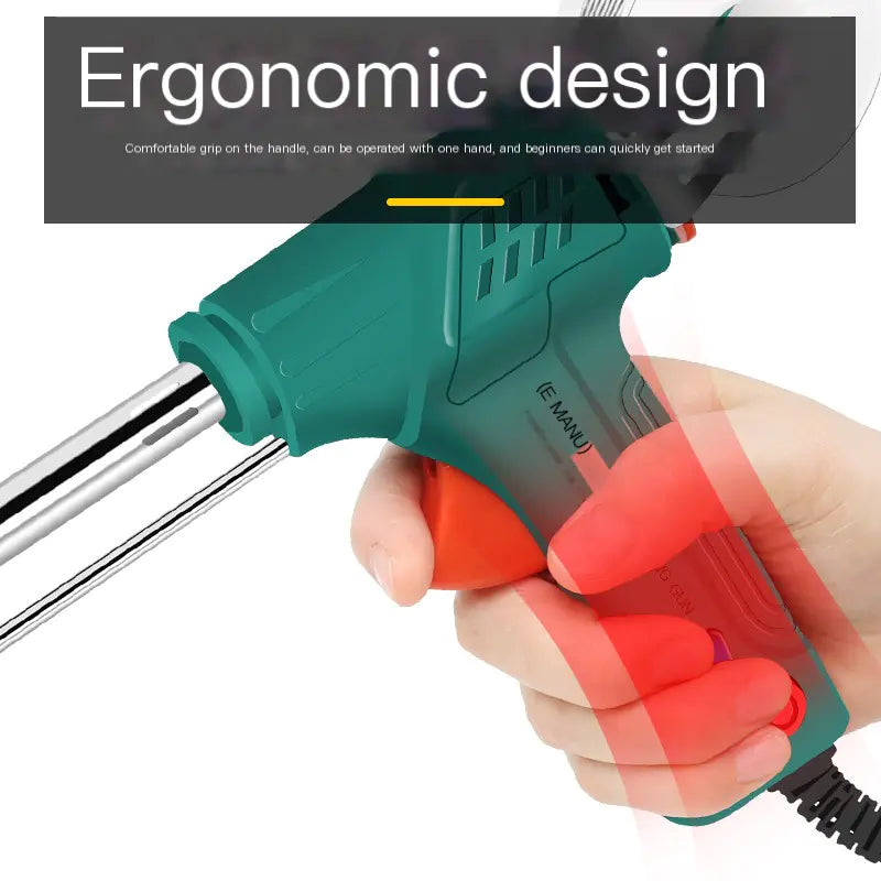 High-Power Soldering Iron with Stand, 60W Handheld Gun