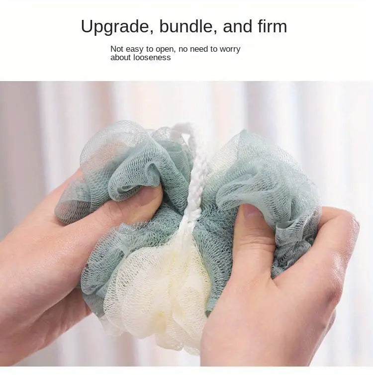 4pcs Two-Color Splicing Bath Balls for Body Care