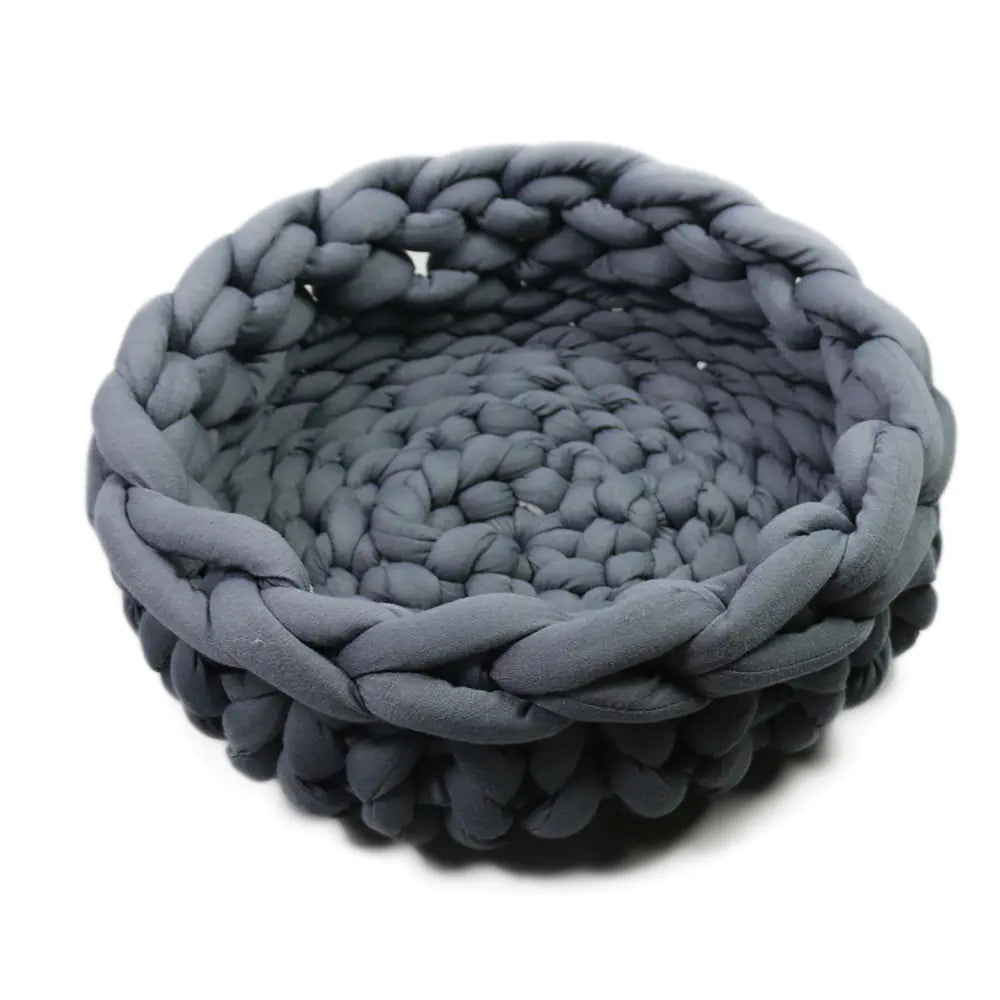Washable Solid Color Coarse Wool Pet Nest