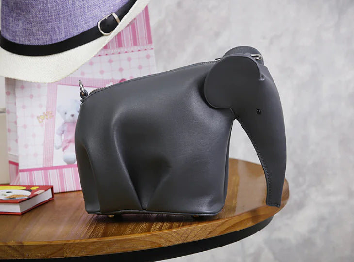 3D Shaped Elephant Handbag - Trendy Shoulder Crossbody