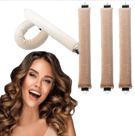 Heat-Free Rubber Hair Curler – 3 Hook Design