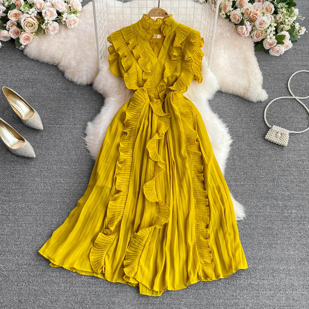 Pleated Dress for Women's Fashionable Style