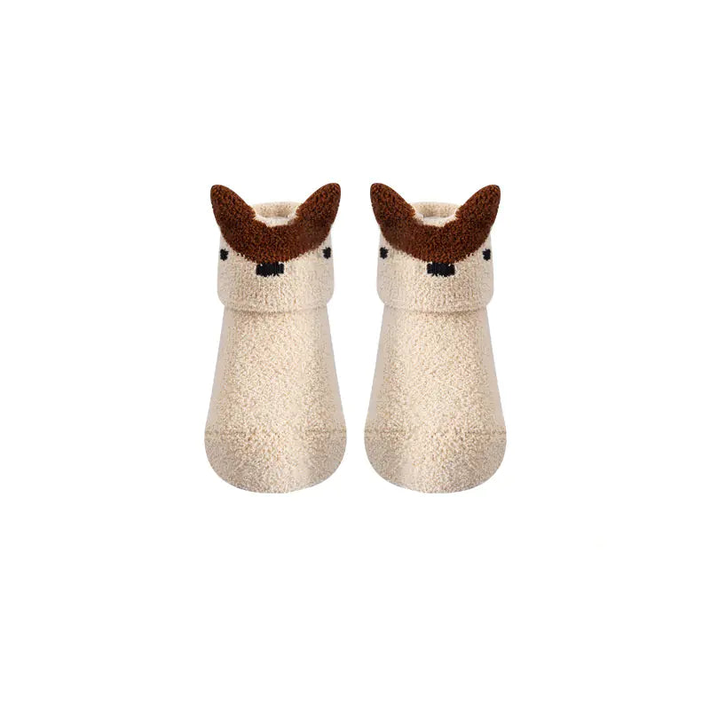 Newborn Non-Slip Coral Fleece Baby Floor Socks