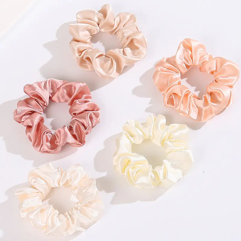 French Style Satin Hair Tie - Vintage Pig Tail Ring