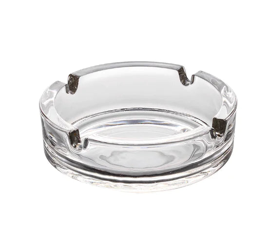 Glass, Classic Round Glass Ashtray for Hotel & Bar