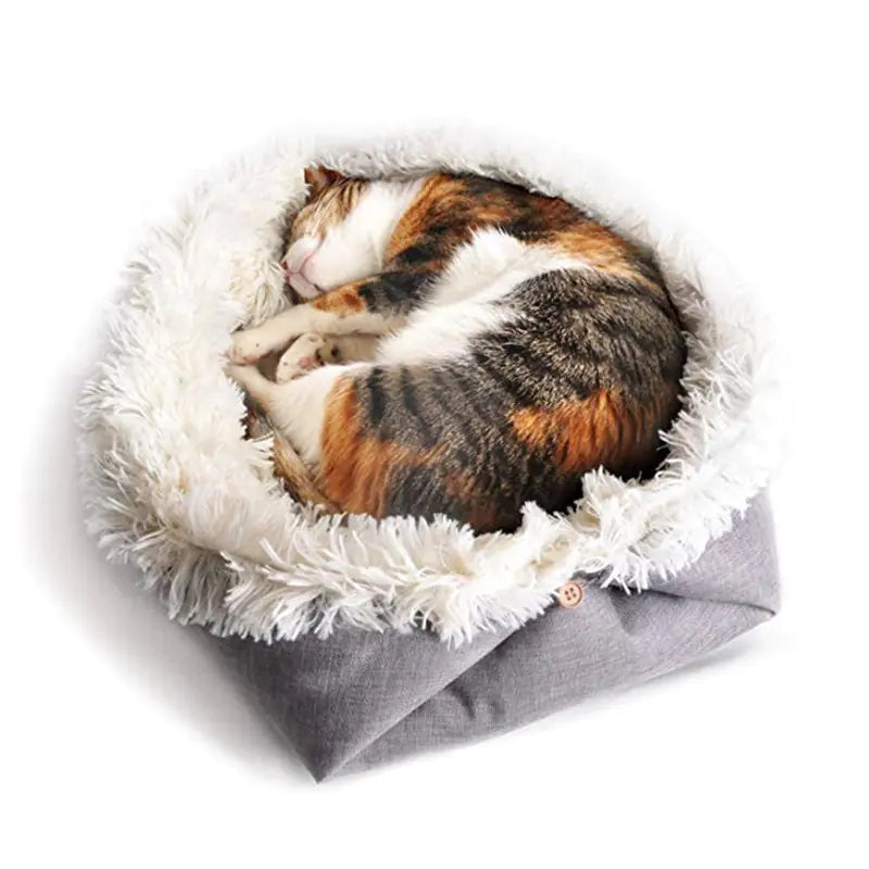 Dual-Use Cat and Dog Bed with Soft Plush Design