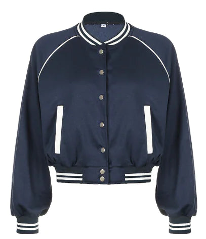 American Retro College Style Baseball Uniform Jacket