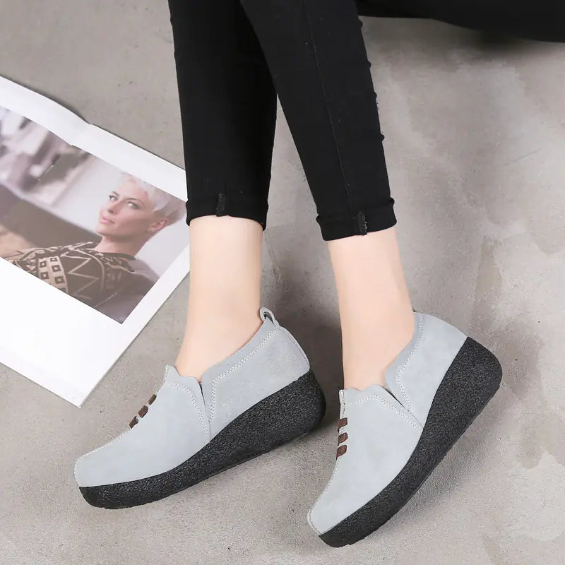 New Women's Thick Sole Platform Rocking Shoes