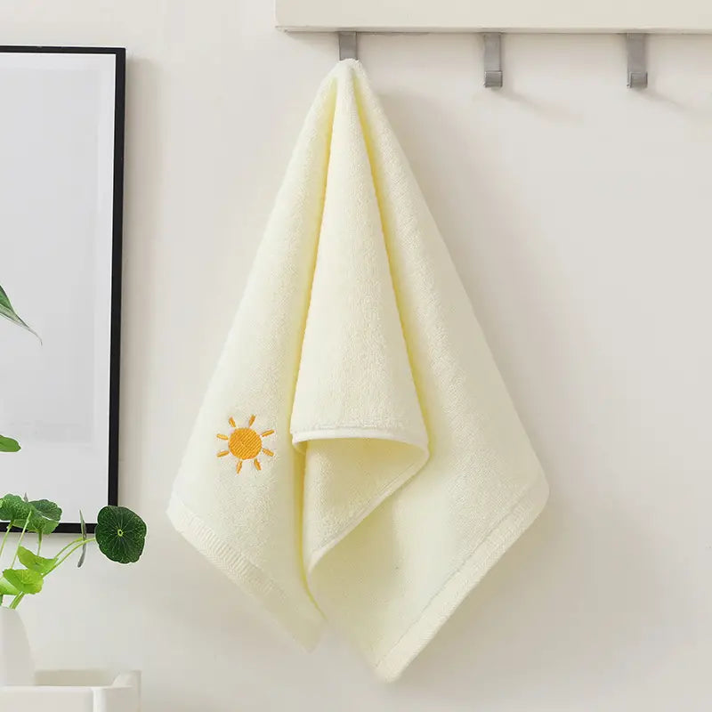 Kids Cotton Bath Towel 70x140cm with Embroidery Design
